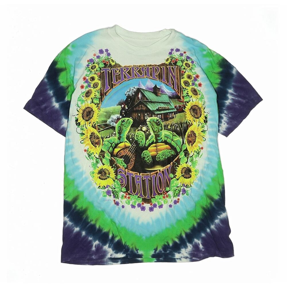Grateful Dead Terrapin Station Liquid Blue Tee Size Large